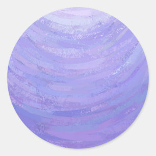 Pegatina Redonda Sol morado