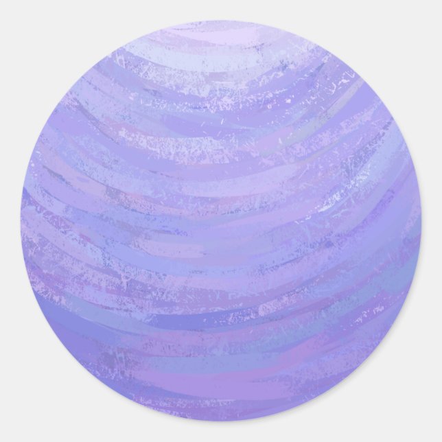 Pegatina Redonda Sol morado (Anverso)