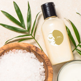 Pegatina Redonda Sol y luna celestes holísticos