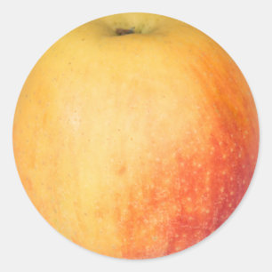 Pegatina Redonda Sola manzana madura