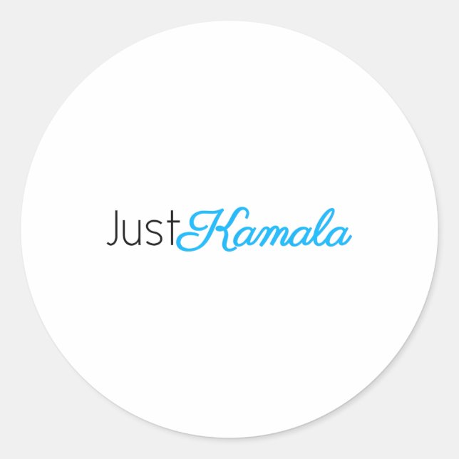 Pegatina Redonda Solamente Kamala Votó 2024 Para Las Elecciones Pre (Anverso)