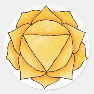 Pegatina Redonda Solar Plexus Chakra