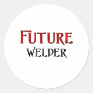 Pegatina Redonda Soldador futuro