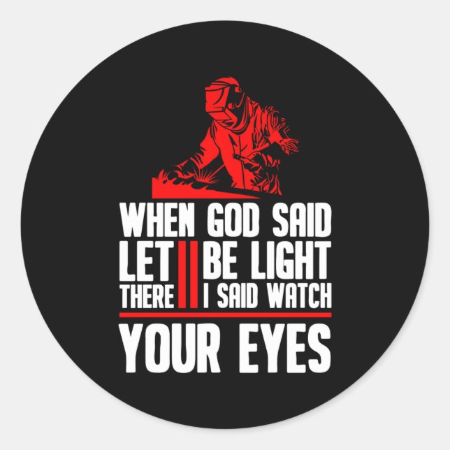 Pegatina Redonda Soldadura soldadura de soldadura de Fabricador Met (Anverso)