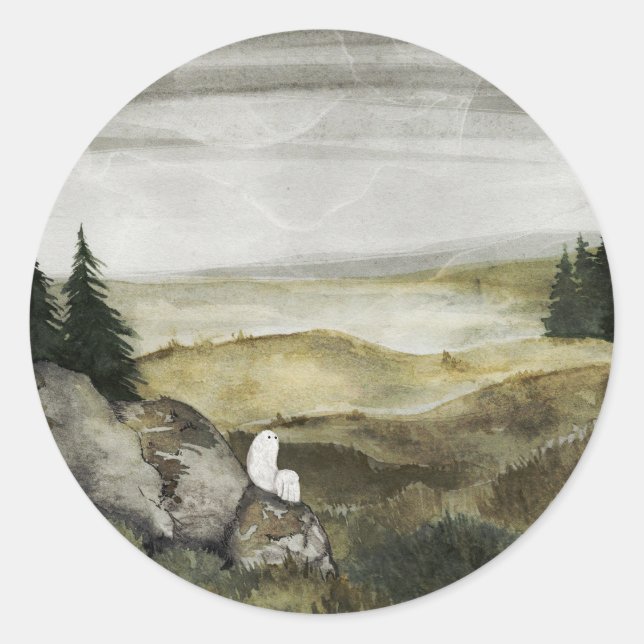 Pegatina Redonda Solo (Anverso)