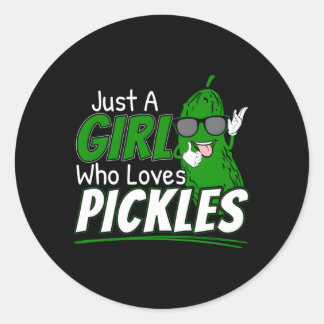 Pegatina Redonda Solo A Quien Le Encanta Las Pickles