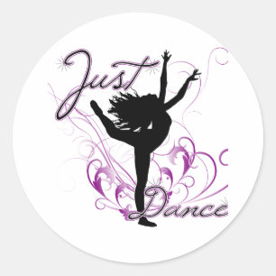 Pegatina Redonda Solo baile