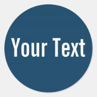 SOLO COLOR | azul oscuro + tu texto