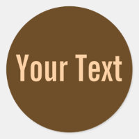 SOLO COLOR | marrón oscuro + tu texto