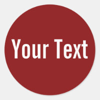 SOLO COLOR | rojo oscuro + tu texto