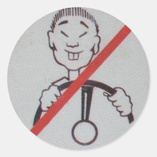 Pegatina Redonda Solo di que no