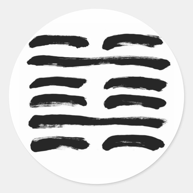 PEGATINA REDONDA SÓLO EL HEX DE SO PROFUNDO (Anverso)