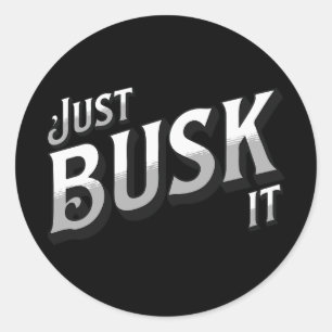 Pegatina Redonda Sólo en busca