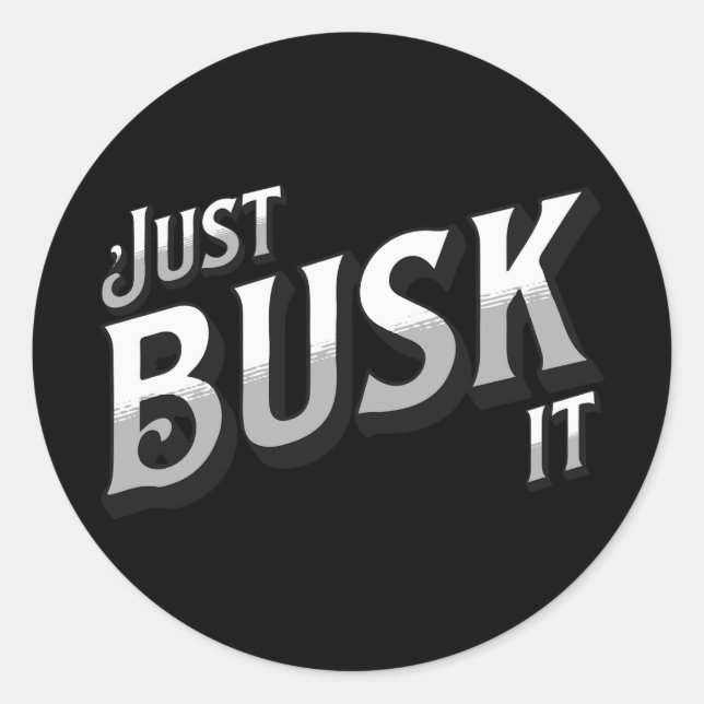 Pegatina Redonda Sólo en busca (Anverso)