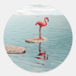 Pegatina Redonda Solo – Equilibrio Silencioso