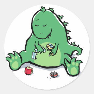 Pegatina Redonda solo reproducción