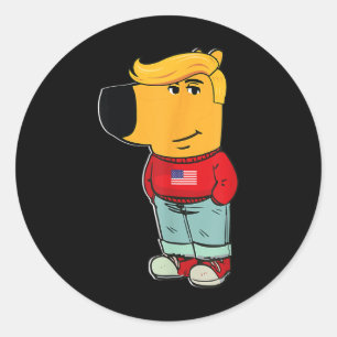 Pegatina Redonda Solo soy un chico malo presidente Trump 2024