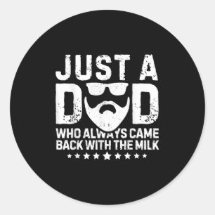 Pegatina Redonda Solo Un Papá Que Siempre Regresó Con La Fata De La