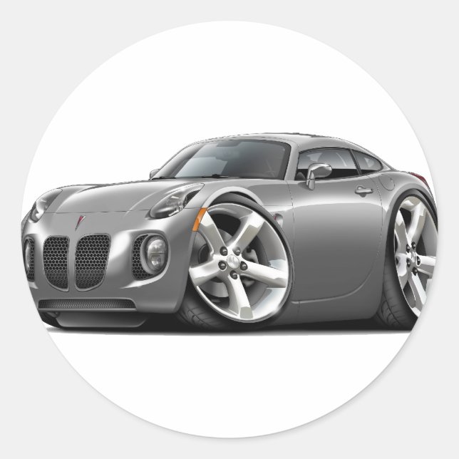 Pegatina Redonda Solsticio Gray Car (Anverso)