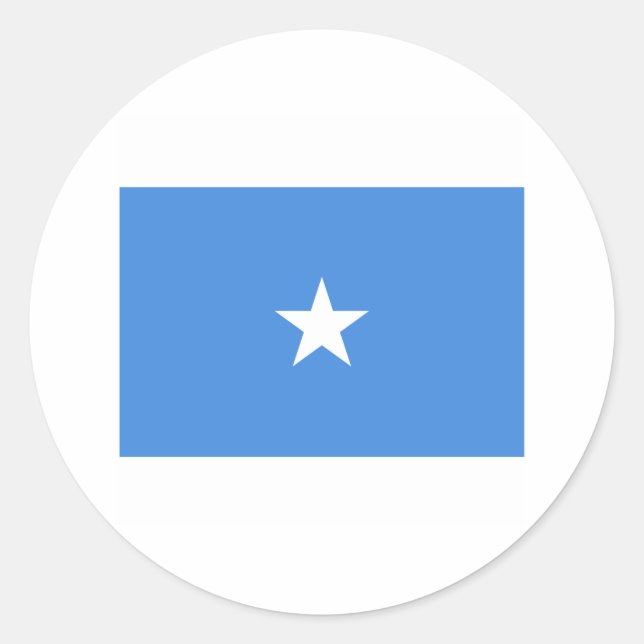 Pegatina Redonda Somalia FLAG International (Anverso)
