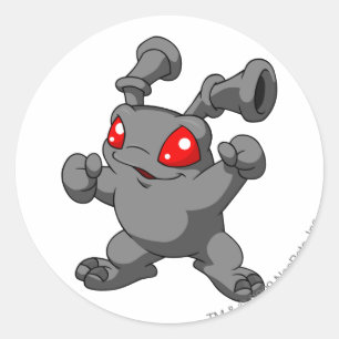 Pegatina Redonda Sombra de Grundo