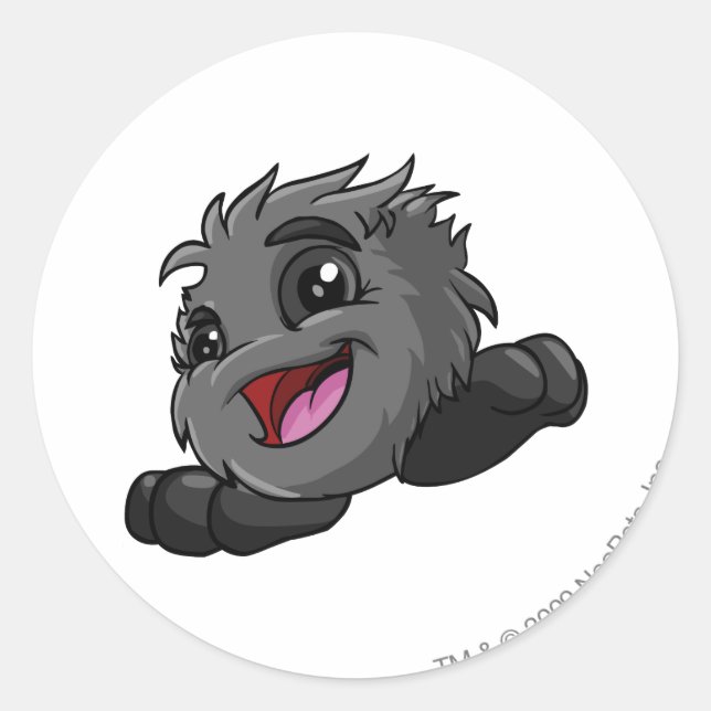 Pegatina Redonda Sombra de jub (Anverso)