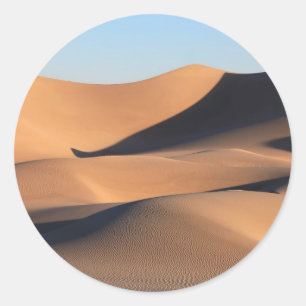 Pegatina Redonda Sombras asombrosas del desierto