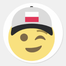 Sombrero de béisbol de Emoji de Polonia
