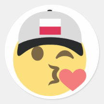 Sombrero de béisbol de Emoji de Polonia