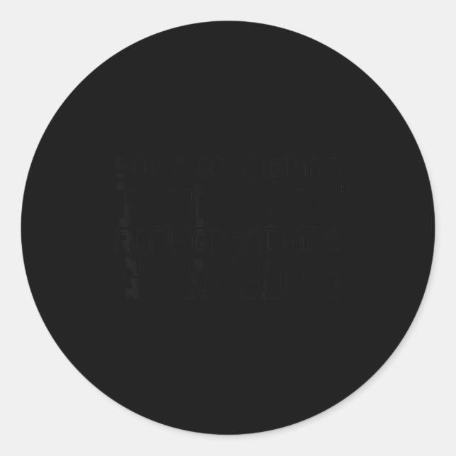 Pegatina Redonda Some Grandmas Knit Real Grandmas Go Fishing Lover  (Anverso)