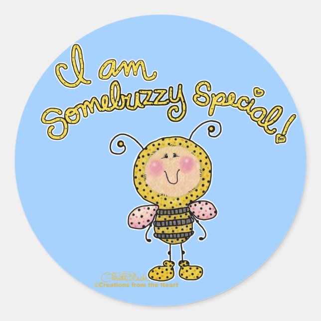 Pegatina Redonda Somebuzzy Special (Anverso)