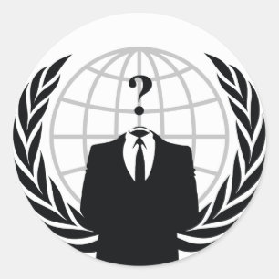 Pegatina Redonda Somos Anónimos