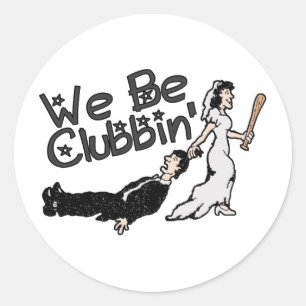 Pegatina Redonda Somos Clubbin