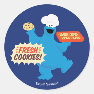 Pegatina Redonda Somos Foodies Galletas Frescas!