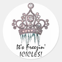 "¡Son bicicletas congeladas!" Pegatinas de Tiara