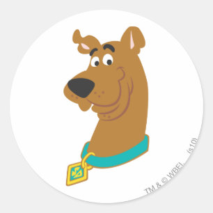 Pegatina Redonda Sonrisa Scooby-Doo