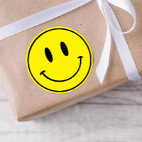 Sonrisas amarillas, un tipo feliz/Pegatinas de cum