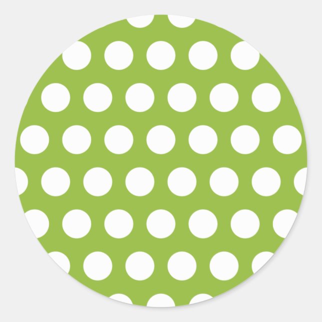 Pegatina Redonda Sopa de paz con puntos (Anverso)