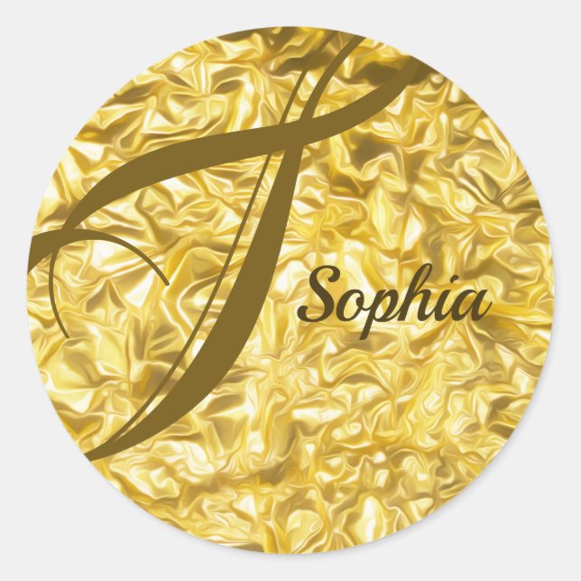 Pegatina Redonda Sophia (Anverso)