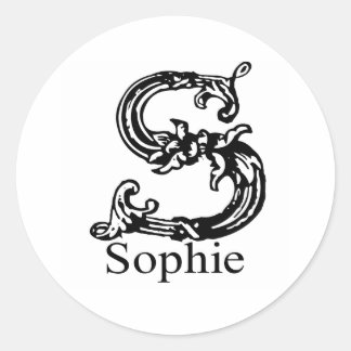 Pegatina Redonda Sophie