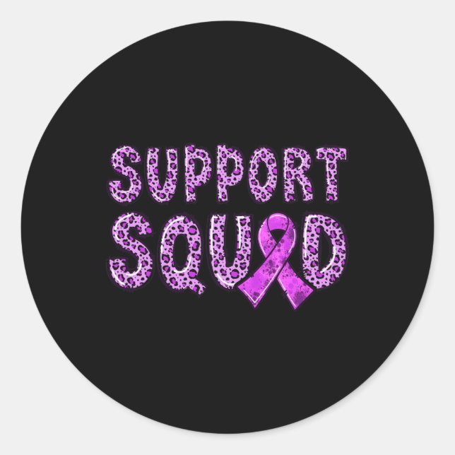 Pegatina Redonda Soporte de impresión de leopardo de la cinta de op (Anverso)