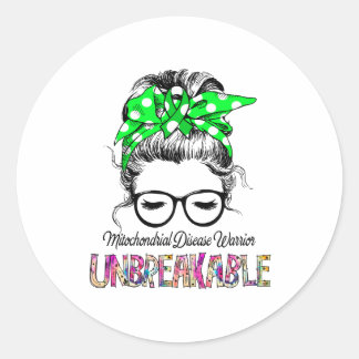 Pegatina Redonda Soporte de la Cinta de Sensibilización sobre Enfer