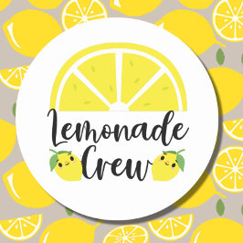 Pegatina Redonda Soporte Lemonade Crew Lemonade
