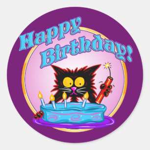 PEGATINA REDONDA SORPRESA DE CUMPLEAÑOS