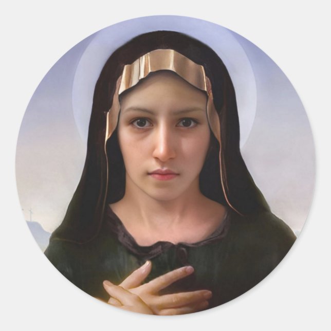 Pegatina Redonda Sorrowful Mother Stickers (Anverso)