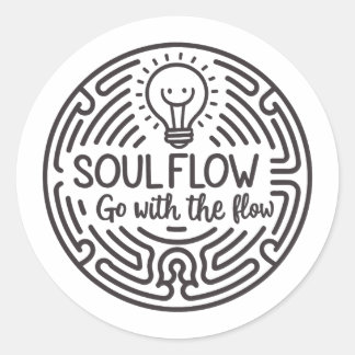 Pegatina Redonda Soul Flow Sticker
