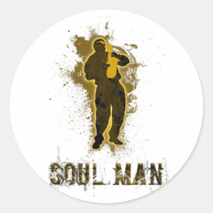 PEGATINA REDONDA SOUL MAN