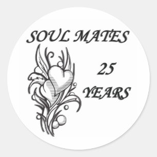 Pegatina Redonda SOUL MATES 25 Años