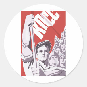 Pegatina Redonda Soviético