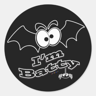 Pegatina Redonda Soy Batty Crazy Eyes